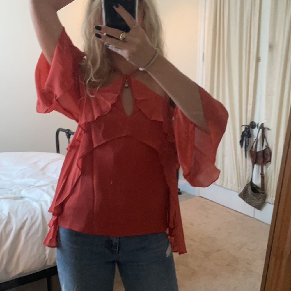 Red/Coral Intermix Top - Picture 2 of 5